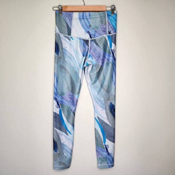 Athleta Elation 7/8 Tight Vibrance Snowstorm Blue Small PETITE - Picture 5 of 7